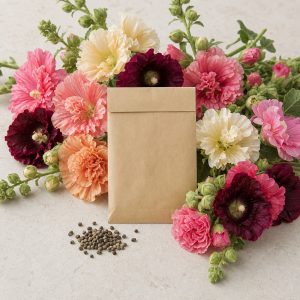 Spring Celebrities Hollyhock Mix Seeds - 20 Seeds