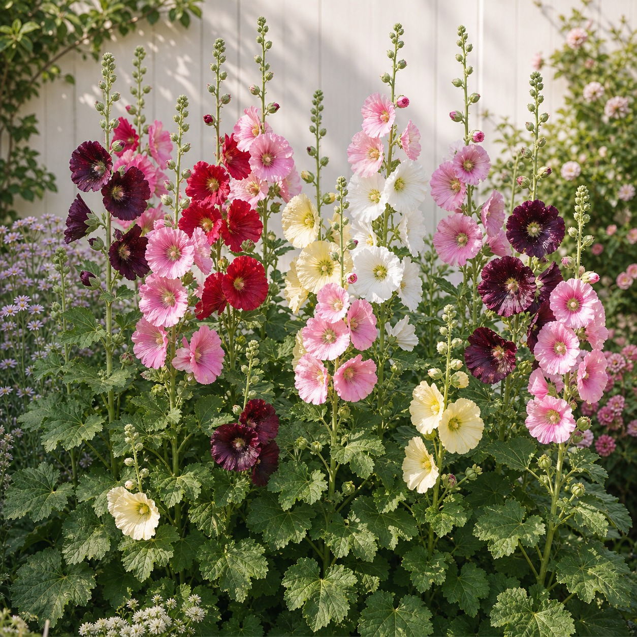 Mixed Color Hollyhock Seeds - 25 seeds - Image 3