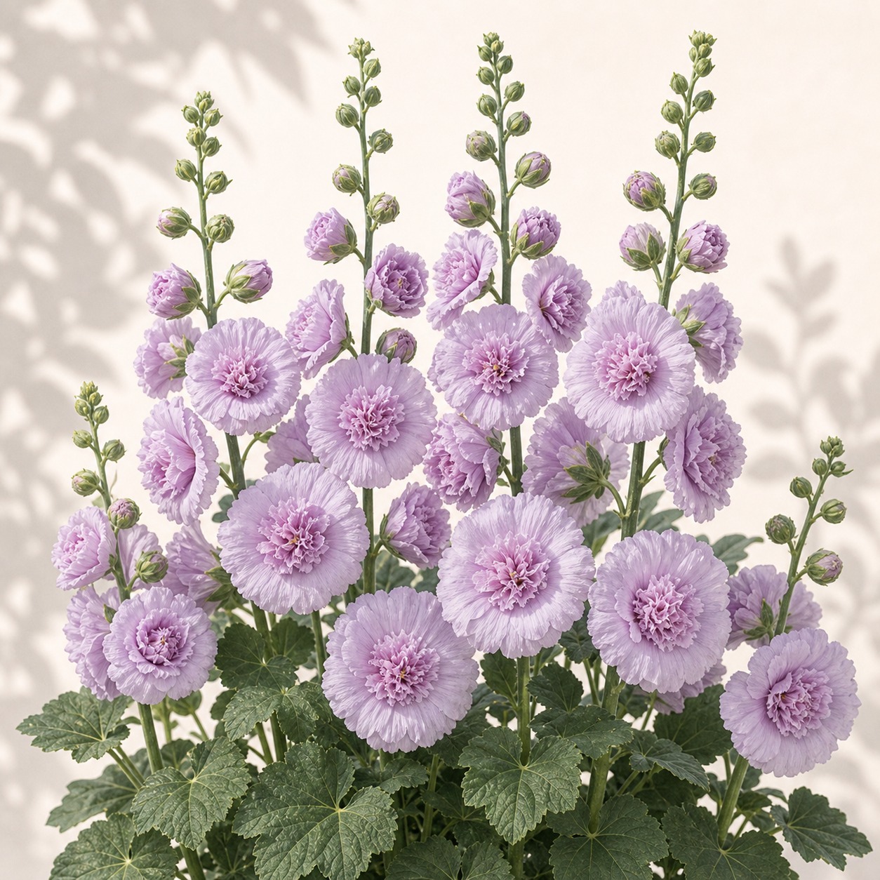 Lilac Spring Celebrities Hollyhock Seeds - 10 seeds