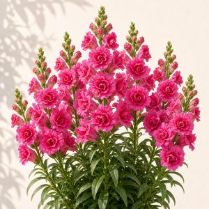 Doubleshot Hot Pink Snapdragon Seeds - 25 seeds
