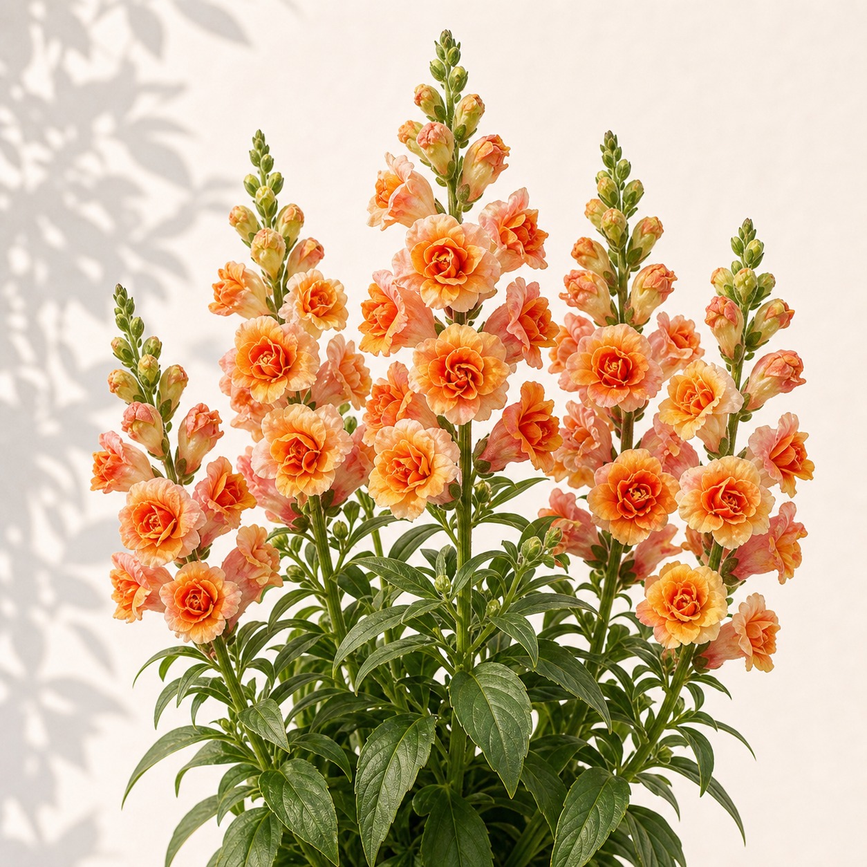 New! Doubleshot Bicolor Orange Snapdragon Seeds - 25 seeds