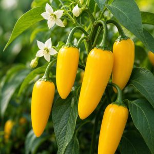 Lemon Spice Jalapeno Seeds - 10 seeds - Nuptial Co. Seeds seeds - 10 seeds, Full sun - 10 seeds / Full sun