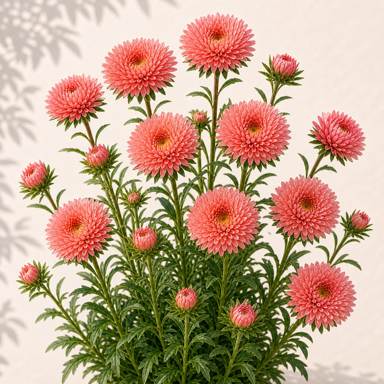 Benary's Princess Salmon Rose Aster Seeds - 25 seeds - Image 3