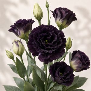 Black Pearl Roseanne Lisianthus Seeds - 20 pelleted seeds - Nuptial Co. Seeds seeds - 20 pelleted seeds, Full sun - 20 pel...