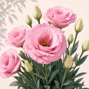 Pink Croma II Lisianthus Seeds - 20 pelleted seeds - Nuptial Co. Seeds seeds - 20 pelleted seeds, Full sun - 20 pelleted s...