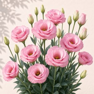 Pink Croma II Lisianthus Seeds - 20 pelleted seeds