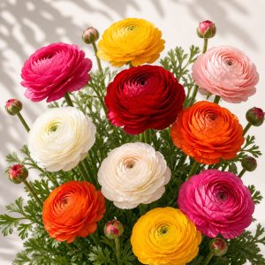 Bloomingdale Mix Ranunculus Seeds - 20 pelleted seeds - Nuptial Co. Seeds seeds - 20 pelleted seeds, Full sun - 20 pellete...