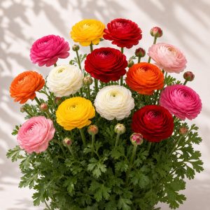 Bloomingdale Mix Ranunculus Seeds - 20 pelleted seeds