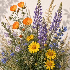 Arizona Native Wildflower & Grass Seed Collection - Nuptial Co. Seeds seeds - 18 species; roughly 3,300 seeds, Full sun to...