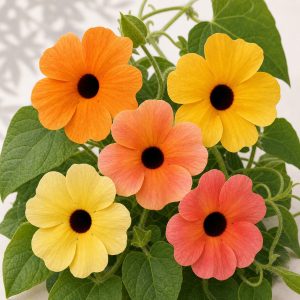 African Sunset Black Eyed Susan Vine Seeds - 10 seeds - Nuptial Co. Seeds seeds - 10 seeds, Full sun to partial shade - 10...