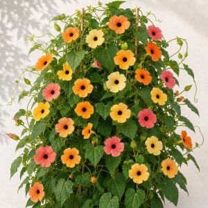 African Sunset Black Eyed Susan Vine Seeds - 10 seeds