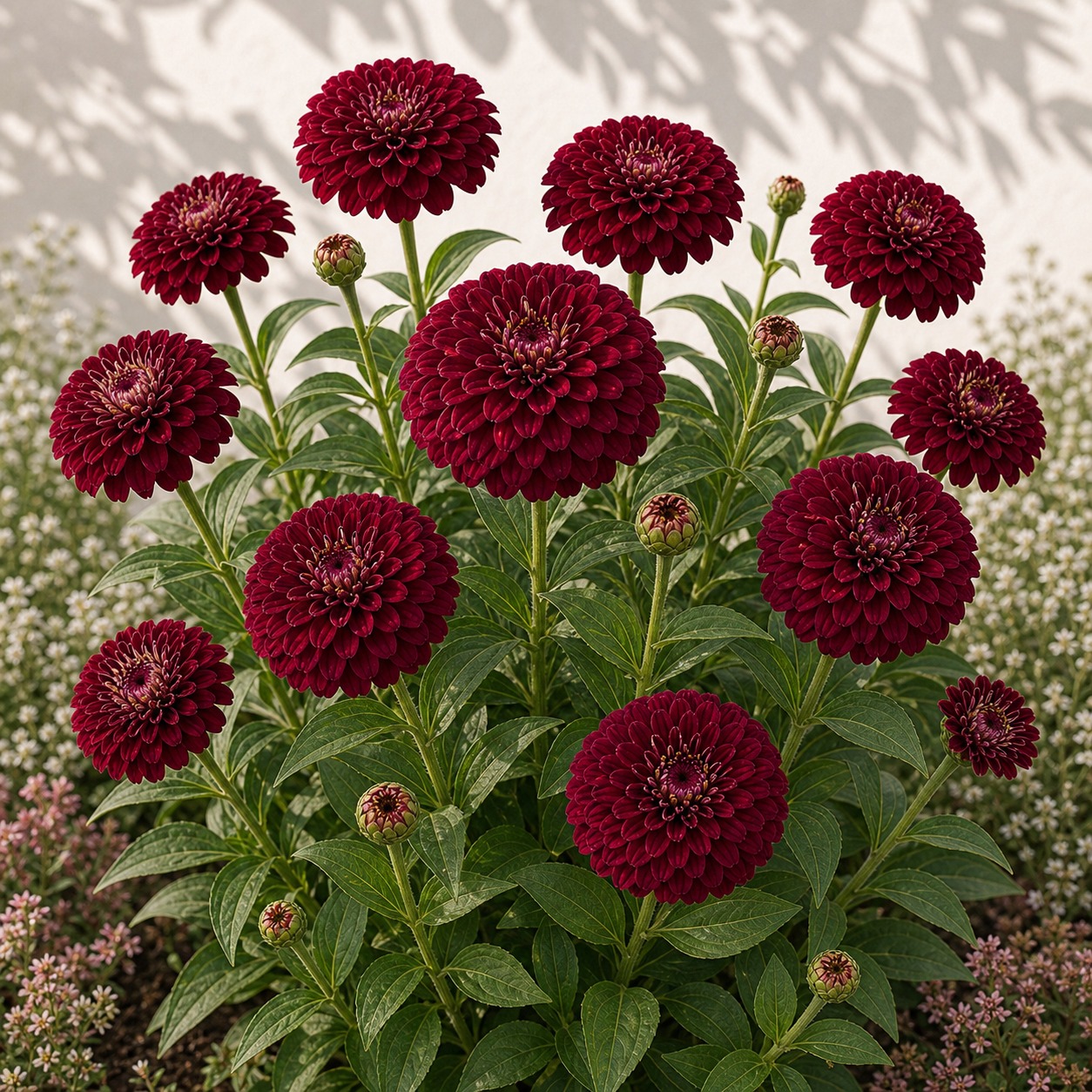 Benary's Giant Wine Zinnia Seeds - 25 seeds