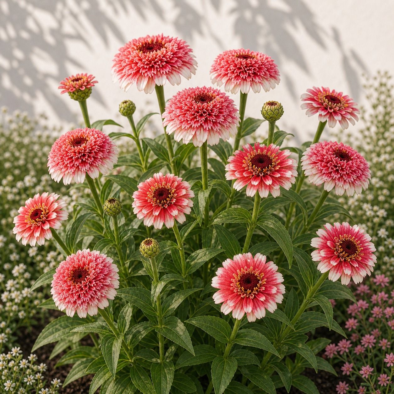 Zinderella Fizz Zinnia Seeds - 10 seeds