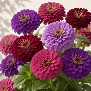 Blackberry Wine Zinnia Seeds - 100 seeds - Nuptial Co. Seeds seeds - Approx. 100 seeds, Full sun - Approx. 100 seeds / Ful...